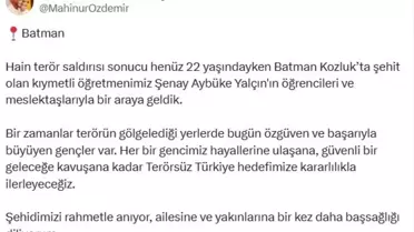Bakan Göktaş, Şehit Öğretmen Şenay Aybüke Yalçın'ın Öğrencileriyle Bir Araya Geldi
