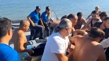 Denizde yüzerken beyin kanaması geçirdi