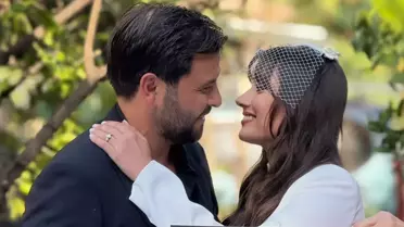 Sevda Erginci ve Efe Saydut İzmir'de ''mutluluğa evet'' dedi