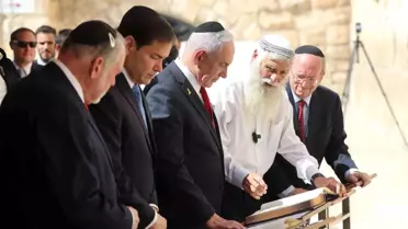 Rubio, İsrail'de Ağlama Duvarı'nı Ziyaret Etti