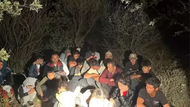 Çanakkale'de 34 Düzensiz Göçmen Yakalandı