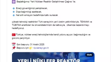 Türkiye'den Yerli Nükleer Reaktör Çağrısı
