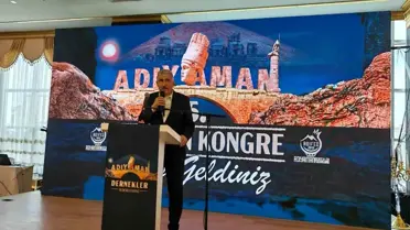 Kahta Belediye Başkanı Mehmet Can Hallaç, Adıyaman Dernekler Federasyonu Kongresi'nde Konuştu