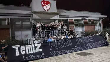 Büyük protesto: Trabzonspor taraftarı, TFF binasına gitti