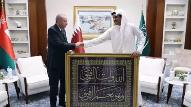 Cumhurbaşkanı Erdoğan, Katar Emiri Al Sani ile görüştü