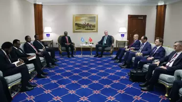 Cumhurbaşkanı Erdoğan, Somali Cumhurbaşkanı Mahmud ile bir araya geldi