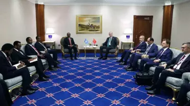 Cumhurbaşkanı Erdoğan, Somali Cumhurbaşkanı Şeyh Mahmud ile görüştü