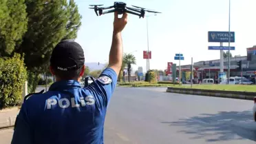 Aydın'da Drone ile Trafik Denetimi