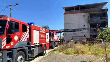 Malatya'da Apartman Yangını