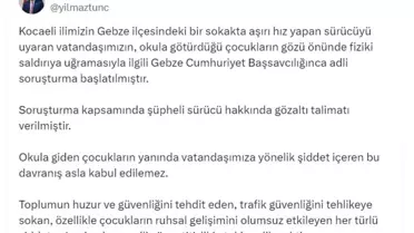 Sürücüye Gözaltı Talimatı