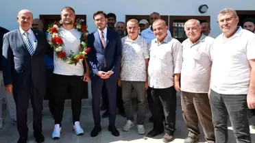 Başpehlivan Serhat Elvan, Tokat'ta Coşkuyla Karşılandı