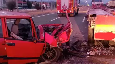 Yeniçağa'da trafik kazası: 1 yaralı