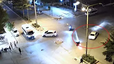 Merzifon'da Motosiklet Kazası