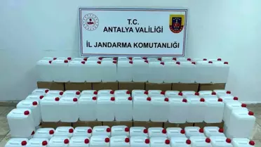 Antalya'da Kaçak Alkol Operasyonu