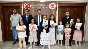 Bilecik'teki Çocuklara Kuran-ı Kerim Hediye Edildi