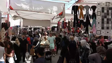 Çarşamba Kumaş Pazarı Yeni Yerinde Açıldı