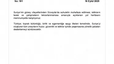 Süveyda'da İstikrar Yol Haritasına Destek