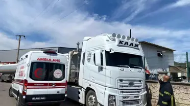 Kocaeli'de Kamyon Sürücüsü Elektrik Akımına Kapıldı