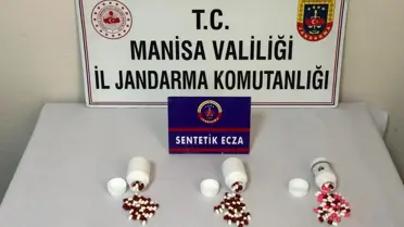 Alaşehir'de 97 Sentetik Ecza Hapı Ele Geçirildi