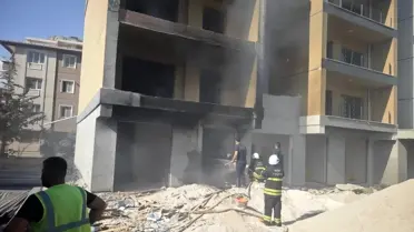 Hatay'da İnşaatta Yangın