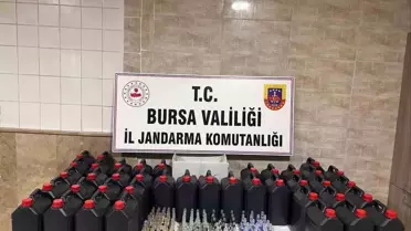 Mudanya'da Kaçak Alkol Operasyonu