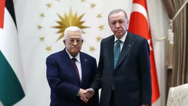 Erdoğan, Filistin Lideri Abbas ile Görüştü