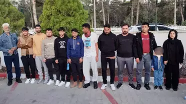 Edirne'de 12 Düzensiz Göçmen Yakalandı