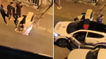Gece yarısı yaptıkları rezilliğe bakın: Neyse ki polisler suçüstü yakaladı