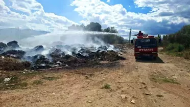 Hisarcık'ta Çay Kenarındaki Yangın Yeniden Alevlendi