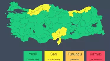 15 İlde Sağanak Uyarısı