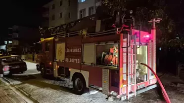 Lüleburgaz'da Evde Yangın
