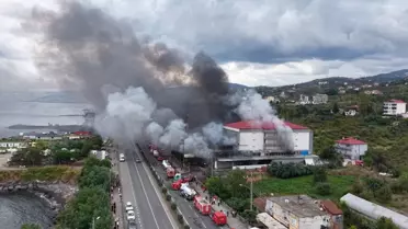 Trabzon'da AVM Yangını