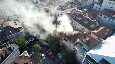 Üsküdar'da Çatı Yangını Kontrol Altına Alındı