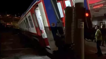 Bandırma'da tren kazası: Yaralı yok