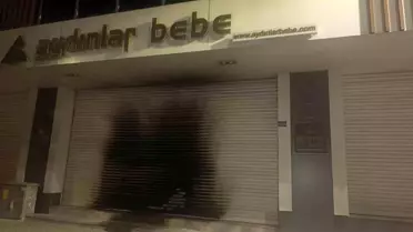 Bursa'da Giyim Mağazasına Kundaklama
