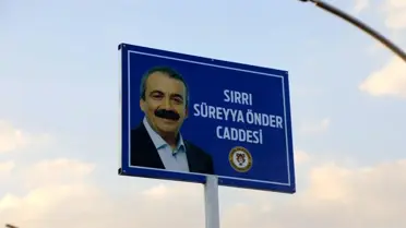 Cizre'de Caddeye Sırrı Süreyya Önder'in İsmi Verildi