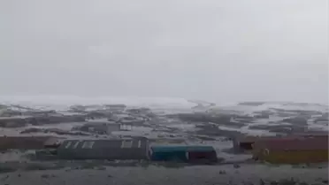 Nügürcük Köyü Yaylası Karla Kaplandı