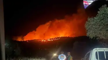 Muğla'da Orman Yangınına Müdahale Devam Ediyor