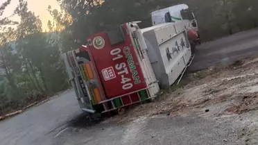 Kozan'da Orman Yangını ve Tanker Kazası