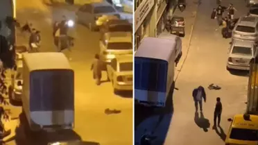 Damacana su kavgasında taş ve sopalar havada uçuştu
