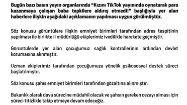 TikTok'ta Kazandırmaya Çalışan Baba Yakalandı