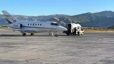 Tatvan'da Uçak Ambulansla Hasta Sevki