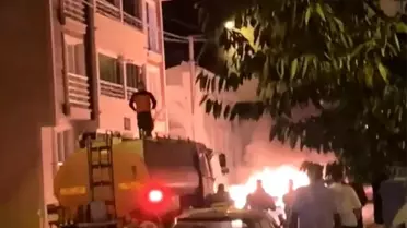 Babaeski'de Otomobil Yangını
