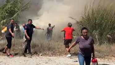 Manavgat'ta Sazlık Yangını