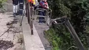 Rize'de Heyelan: Mahsur Kalan İşçiler Kurtarıldı