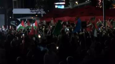 Üsküdar'da Filistin'e Destek Nöbeti