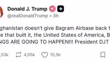 Trump'tan Afganistan'a Bagram Üssü Tehdidi