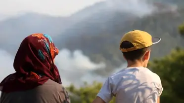 Alanya'daki Orman Yangınında Kahraman Kurtarma