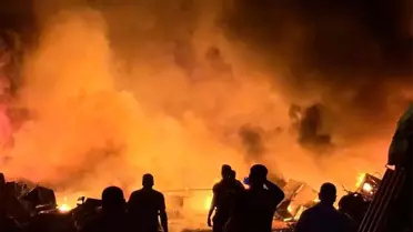 Antakya'da Hurdalıkta Yangın