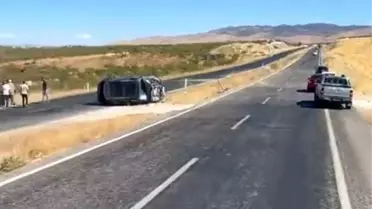 Beşiri'de Takla Atan Araçta 1 Yaralı